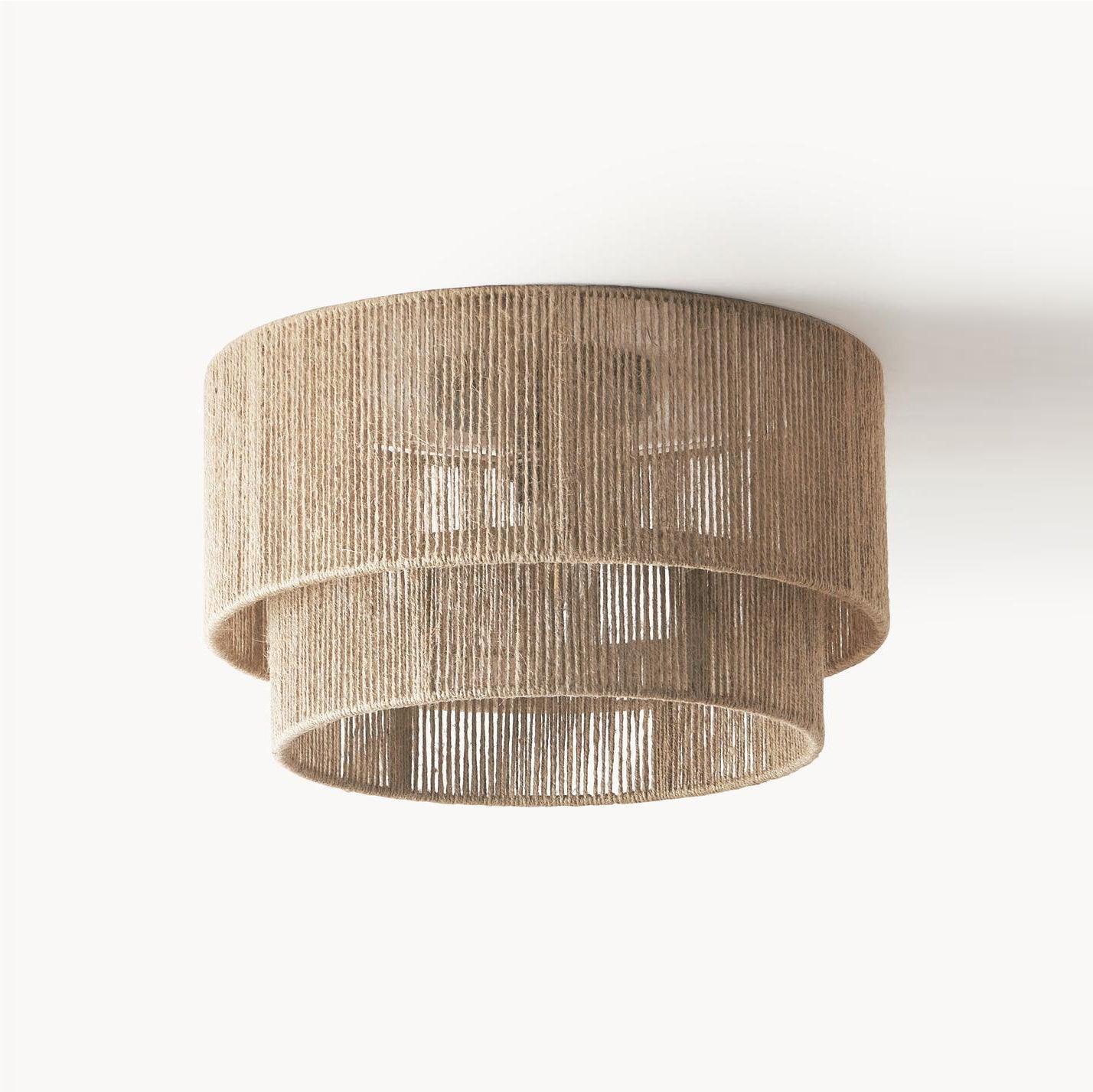 Casora Classic Art Natural Rope Ceiling Light