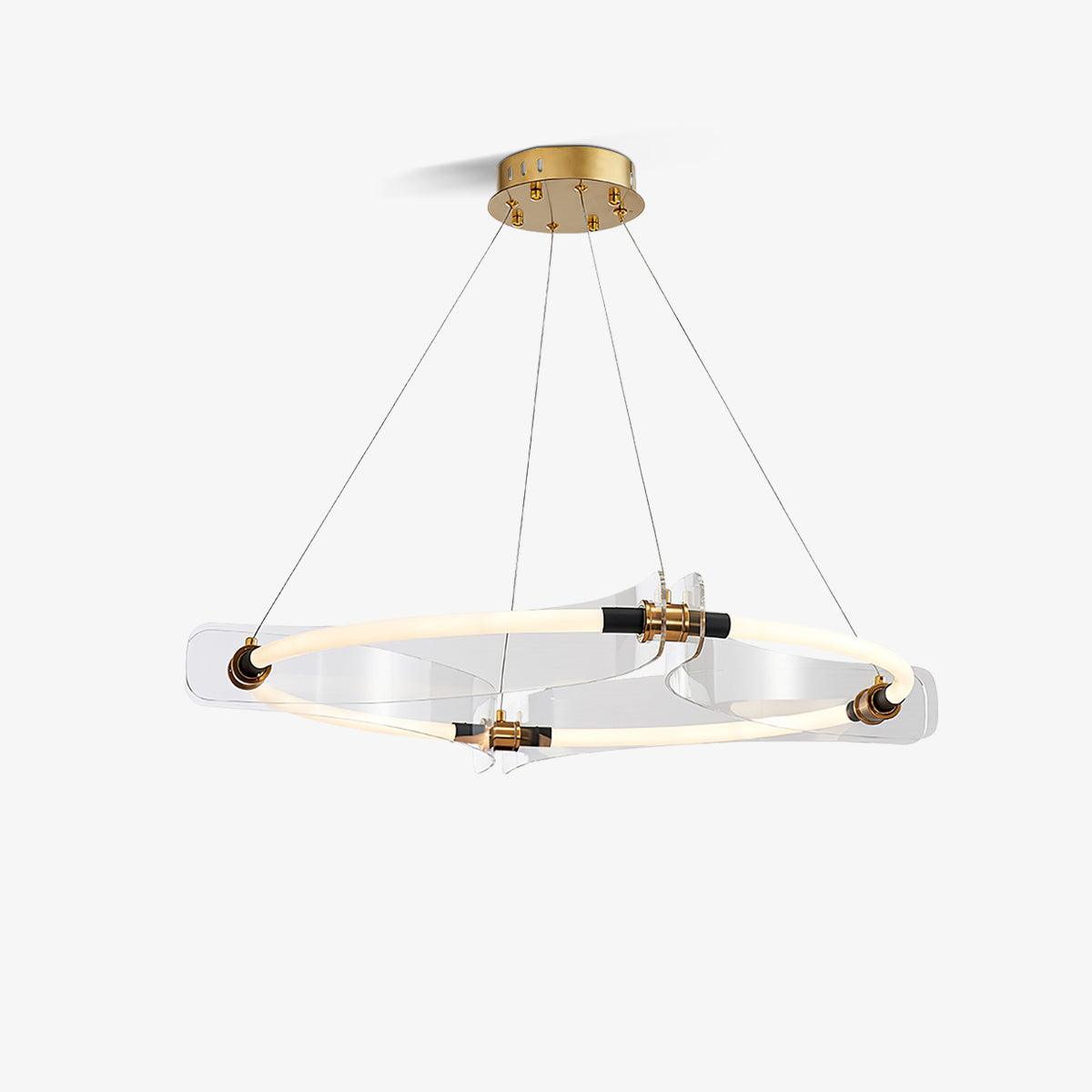 Casanine Chandelier Acrylic Gold Dining