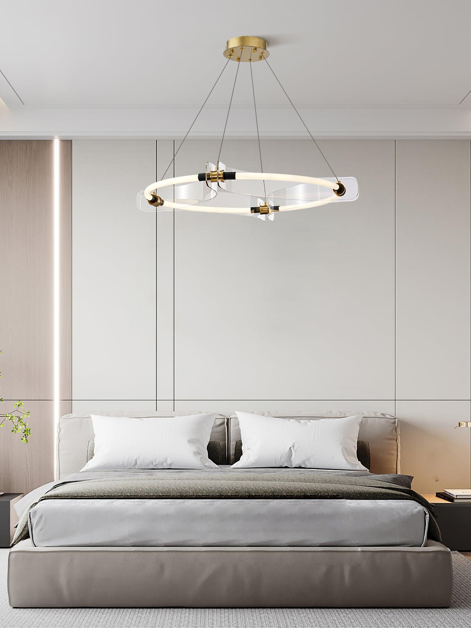 Casanine Chandelier Acrylic Gold Dining