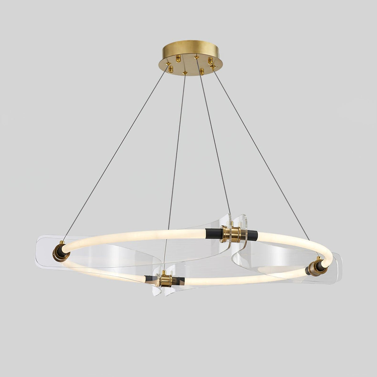 Casanine Chandelier Acrylic Gold Dining