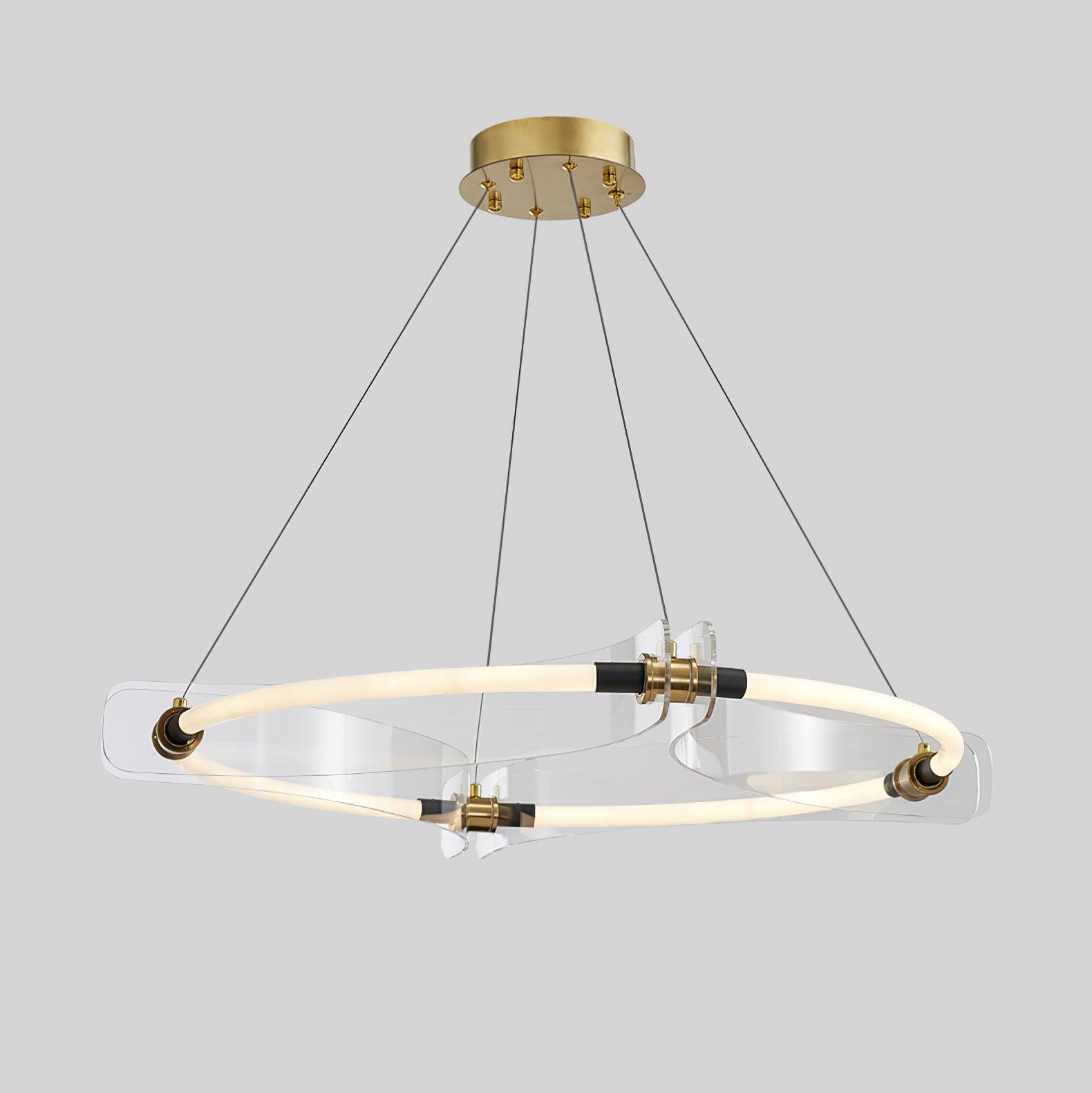 Casanine Chandelier Acrylic Gold Dining