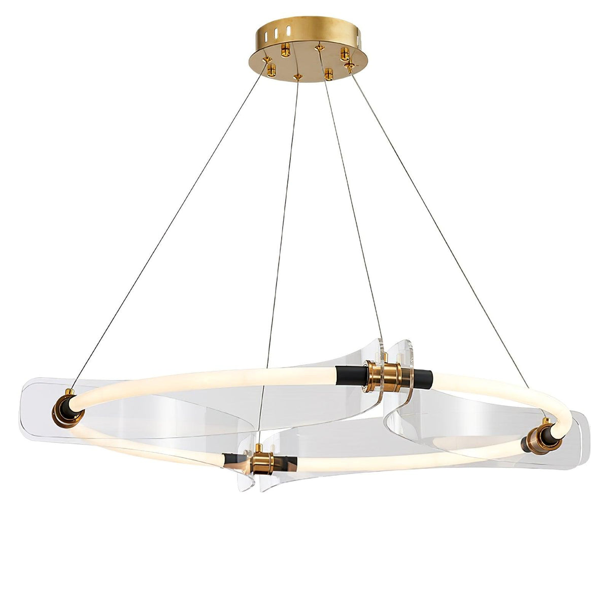 Casanine Chandelier Acrylic Gold Dining