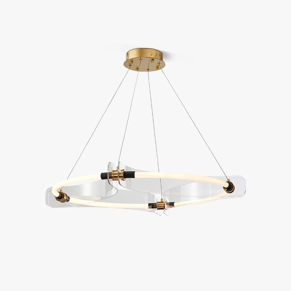 Casanine Chandelier Acrylic Gold Dining