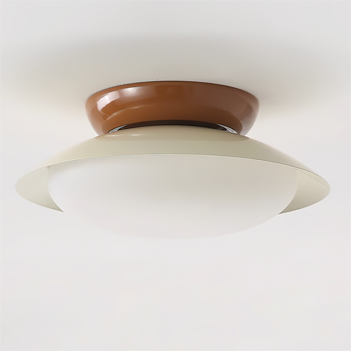 Aira Vintage Bowl-shaped LED Ceiling Light - Neutral Decor