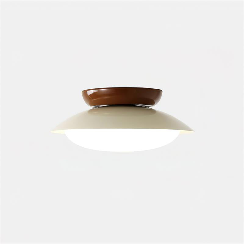 Aira Vintage Bowl-shaped LED Ceiling Light - Neutral Decor