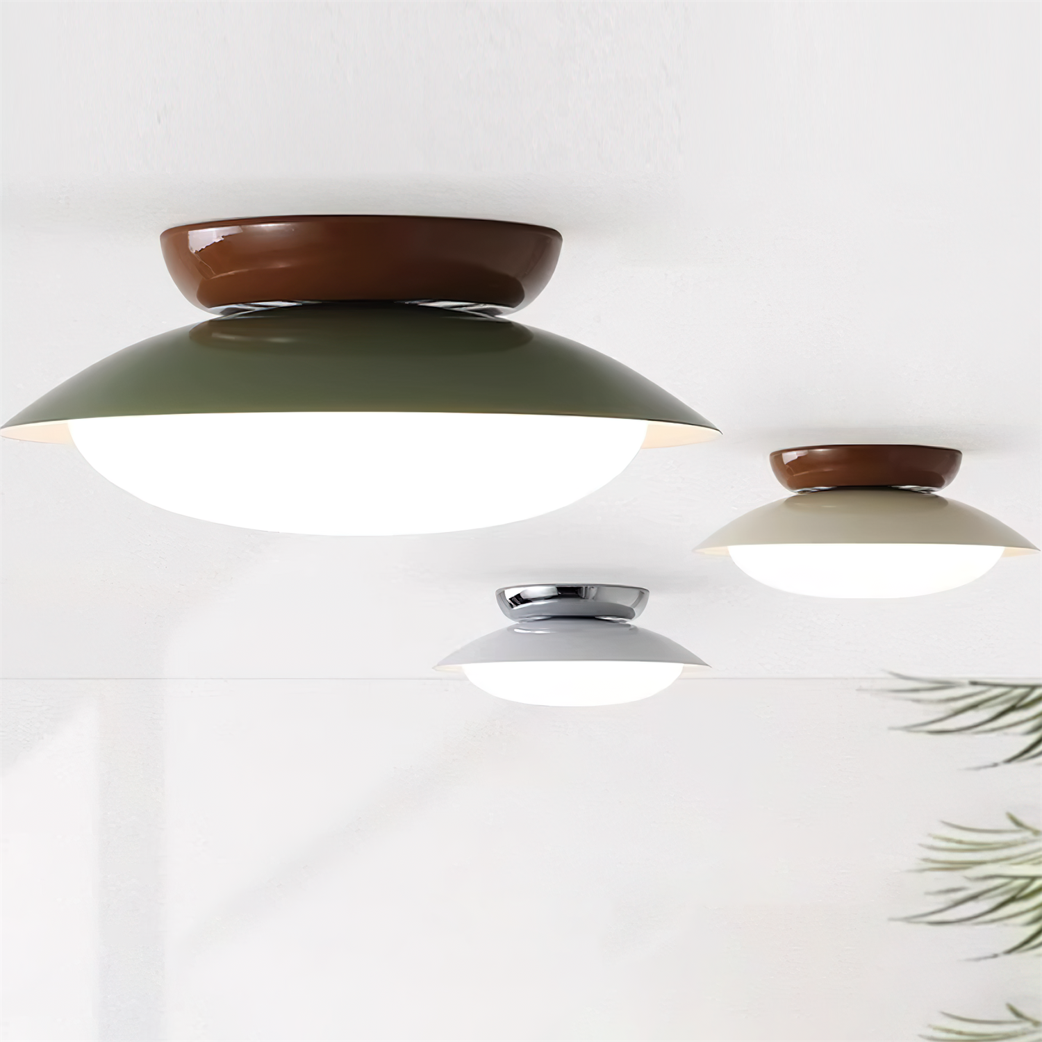 Aira Vintage Bowl-shaped LED Ceiling Light - Neutral Decor