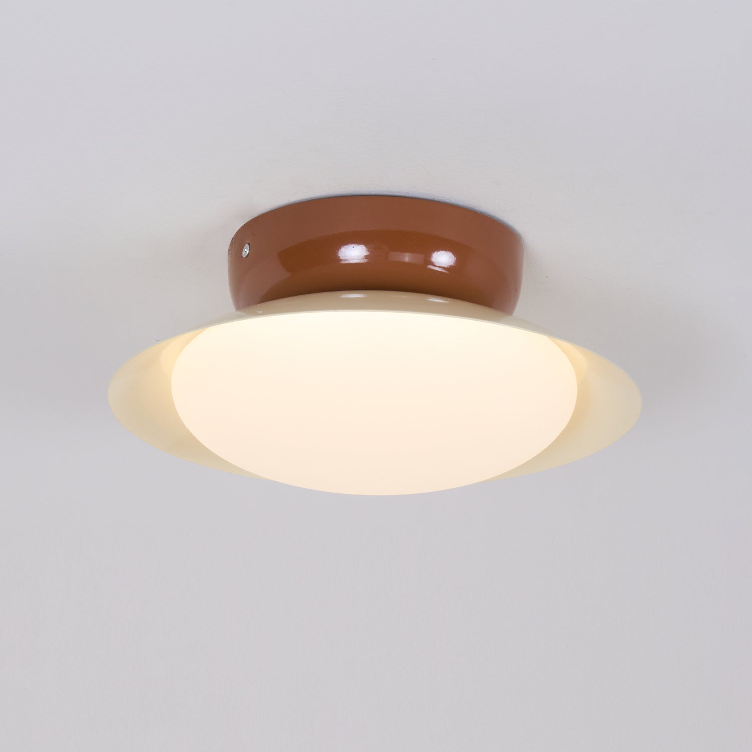 Aira Vintage Bowl-shaped LED Ceiling Light - Neutral Decor