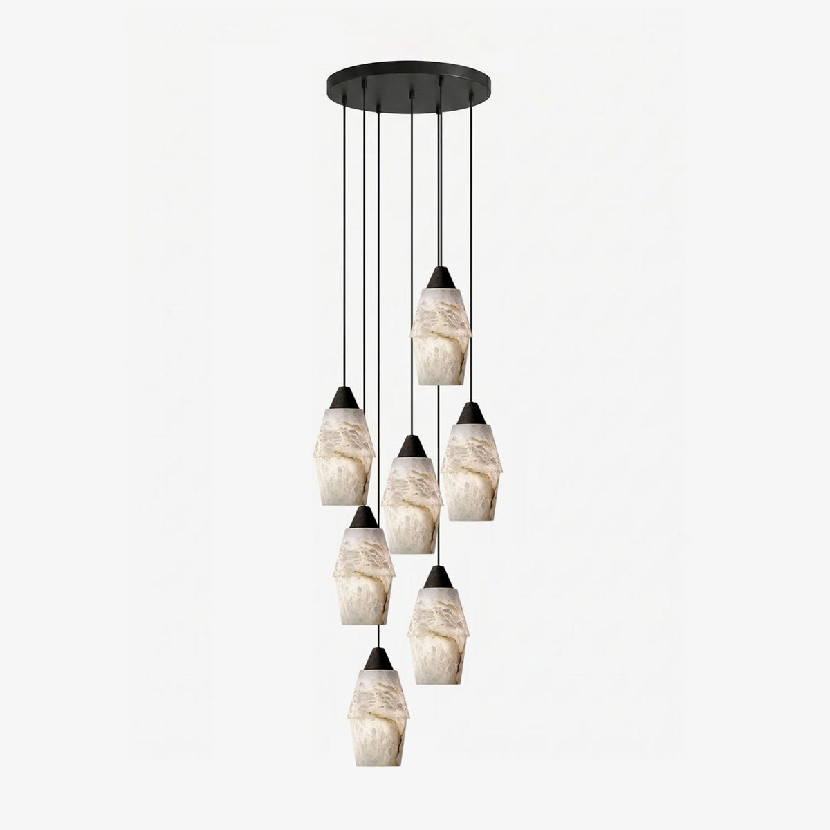 Pavilion Alabaster Cluster Chandelier