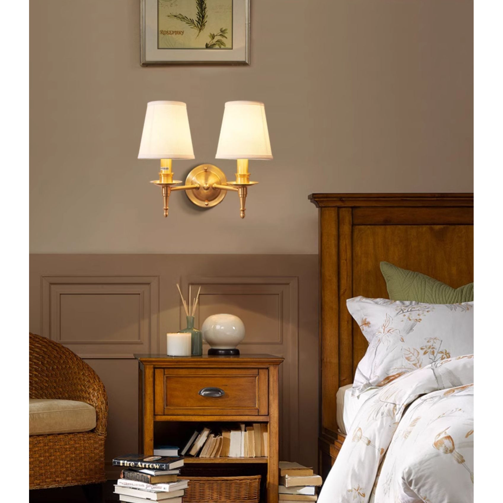 Ilthean Vintage Industrial Wall Lamp - Neutral Decor