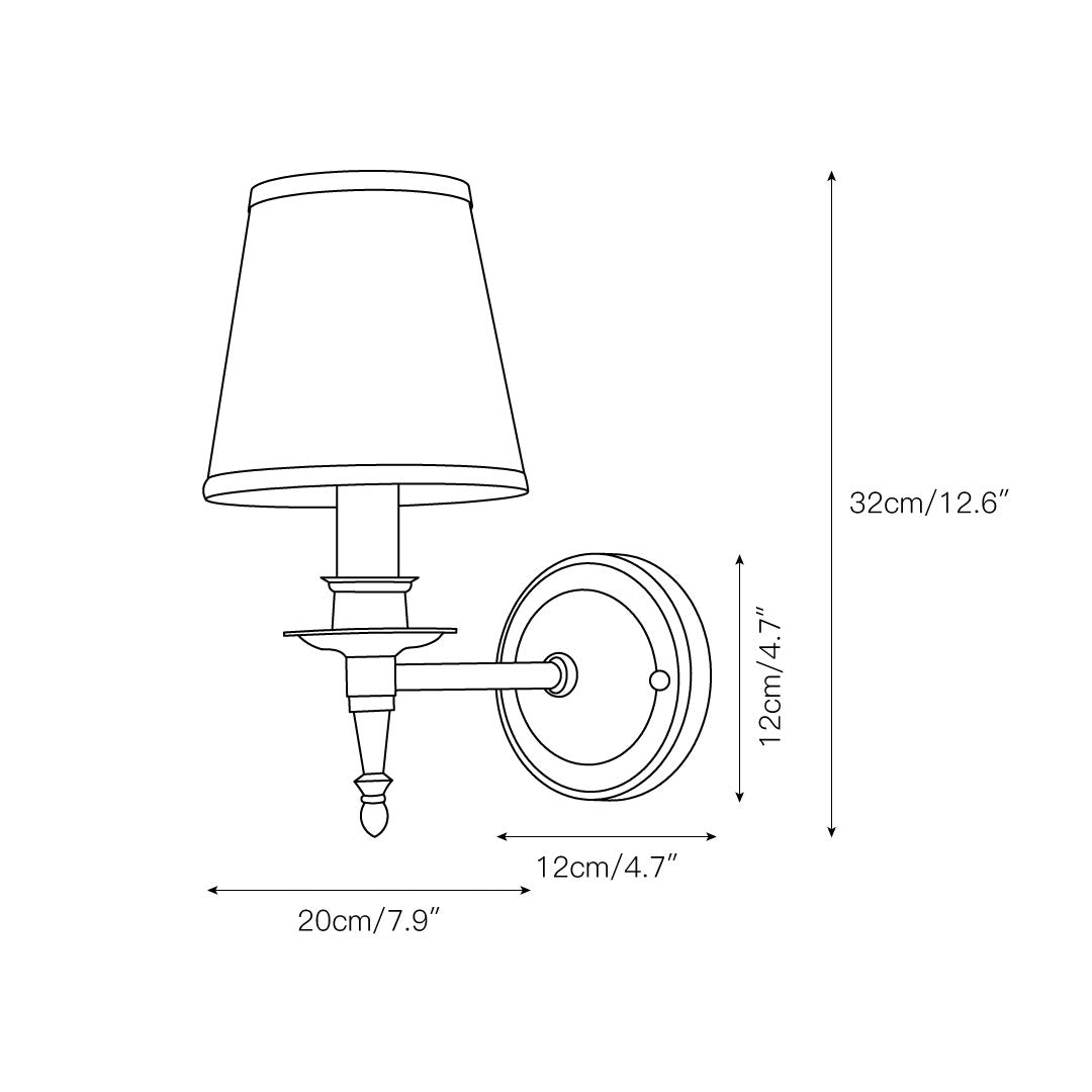 Ilthean Vintage Industrial Wall Lamp - Neutral Decor