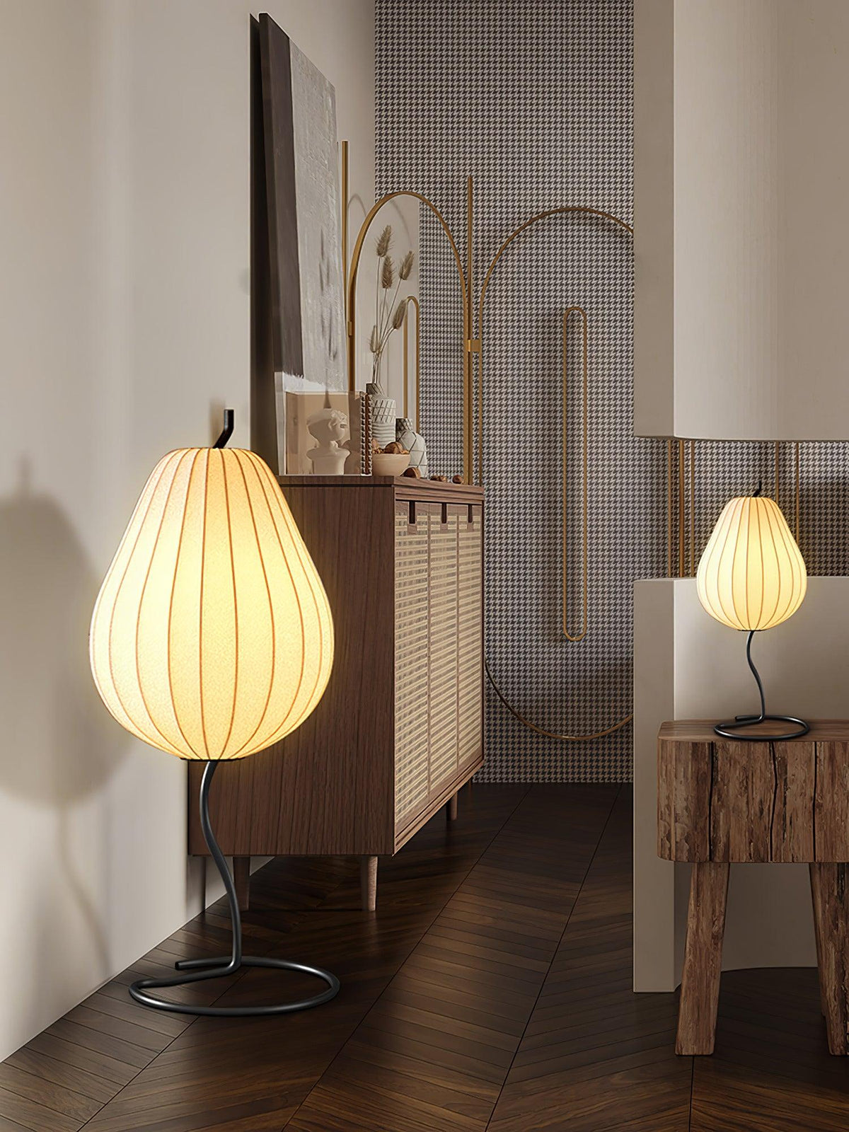 Calerielle Minimalist Pear Floor Lamp