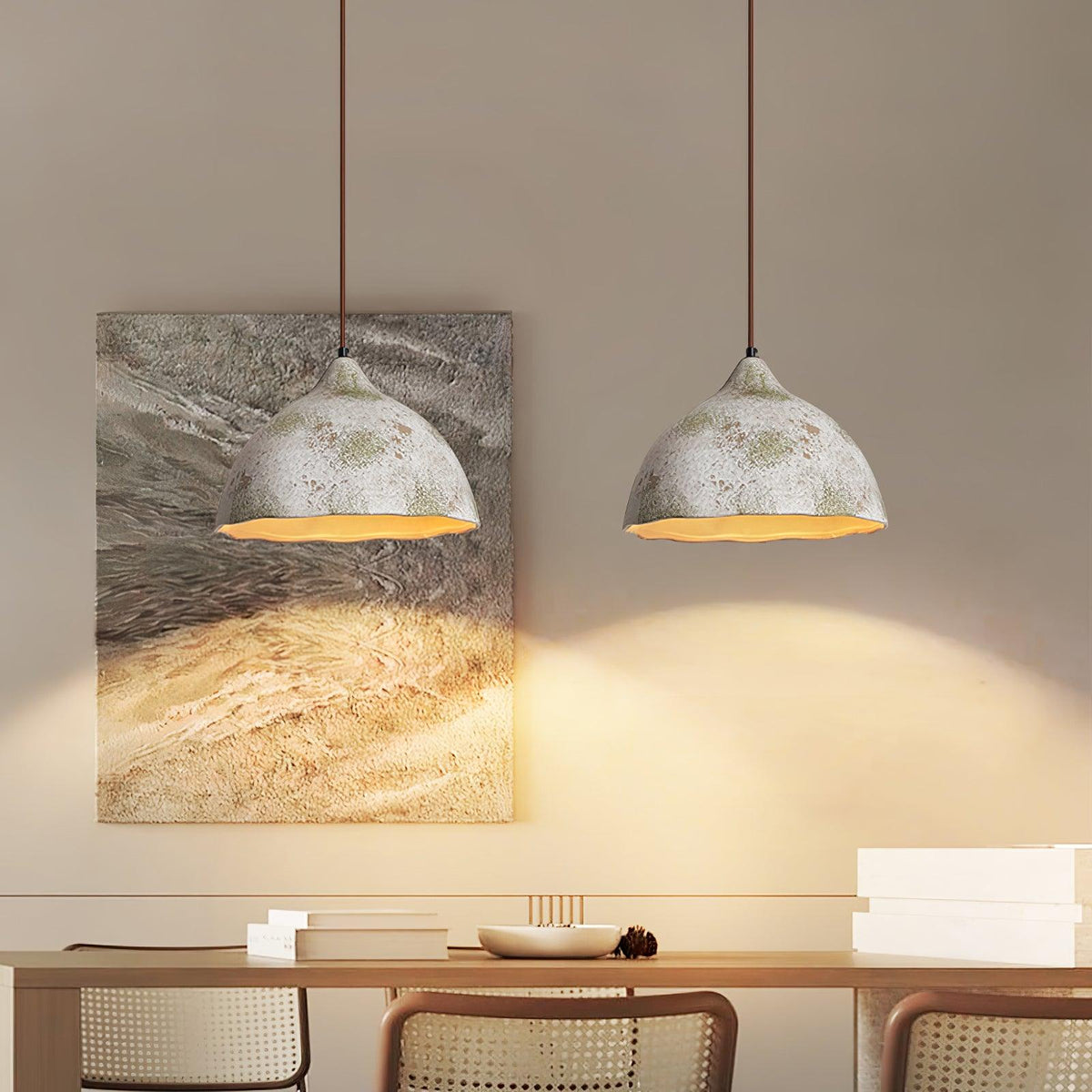 Moss Minimalist Wood Pendant Light