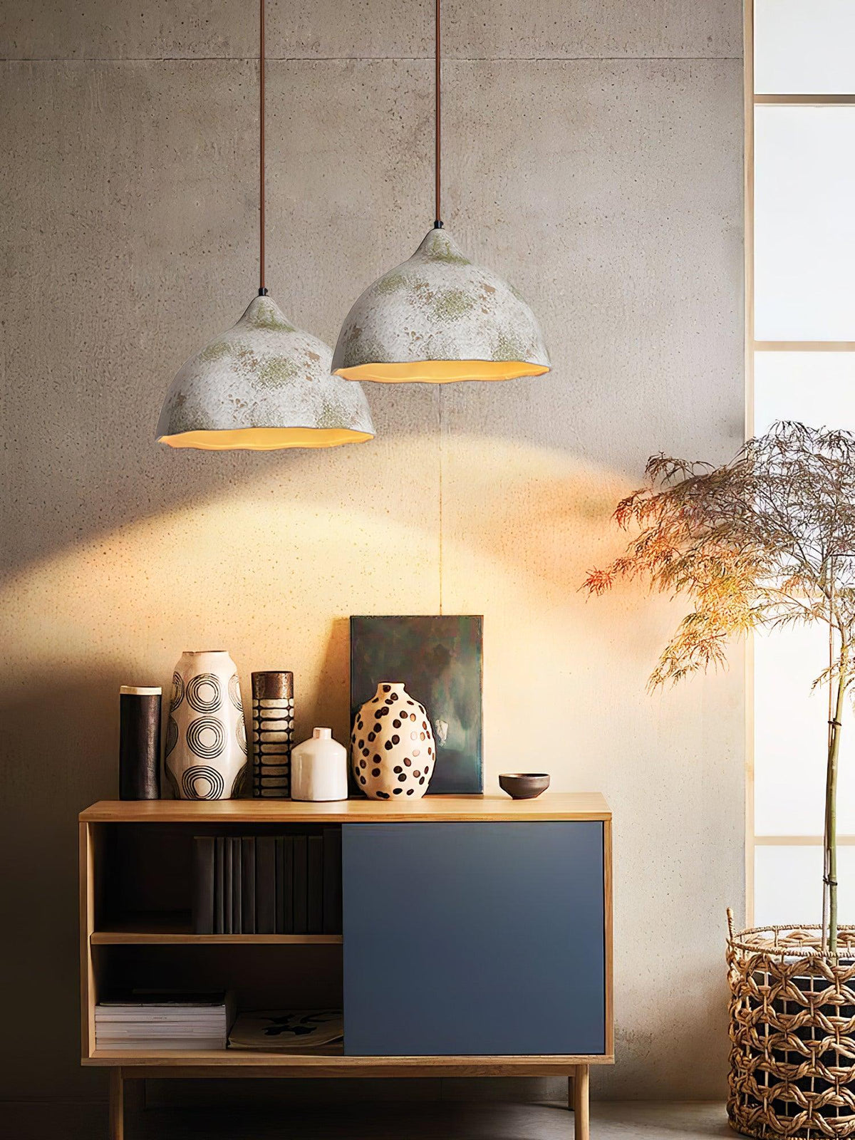 Moss Minimalist Wood Pendant Light
