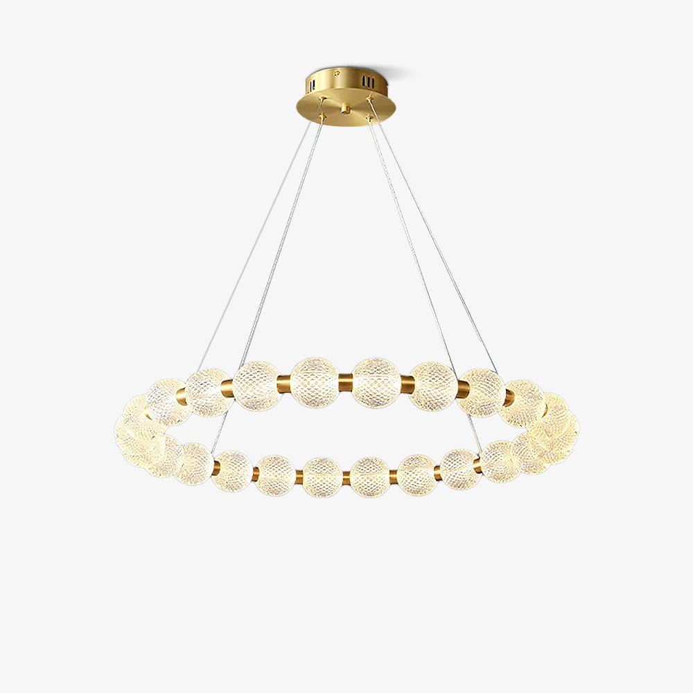 Soleena Chandelier Pearl Gold Ring Elegant