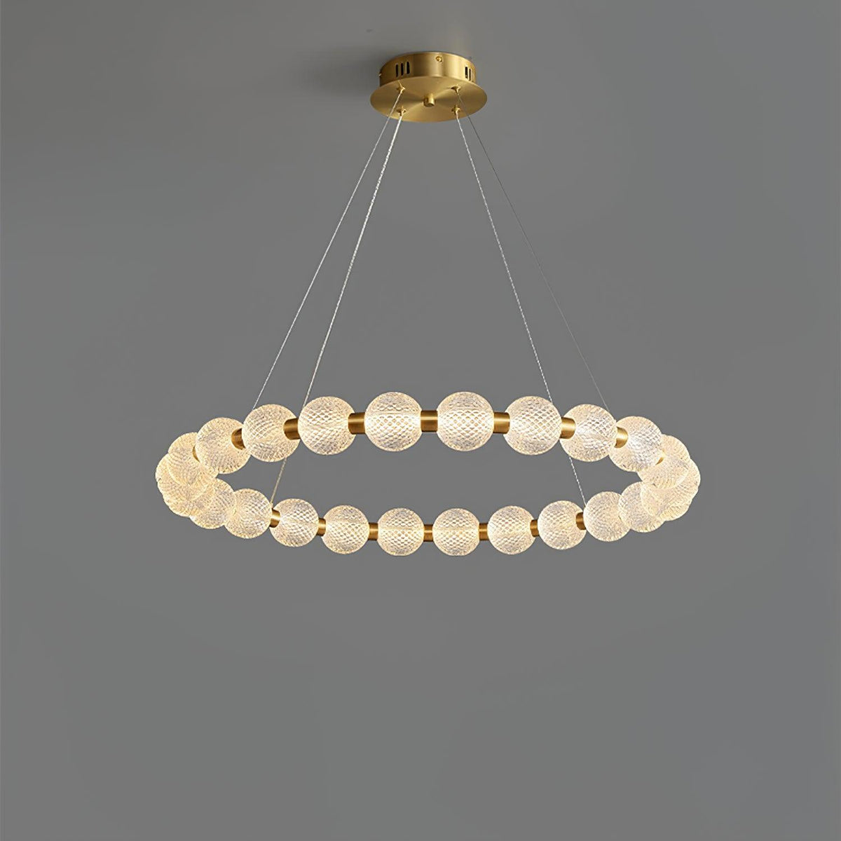 Soleena Chandelier Pearl Gold Ring Elegant