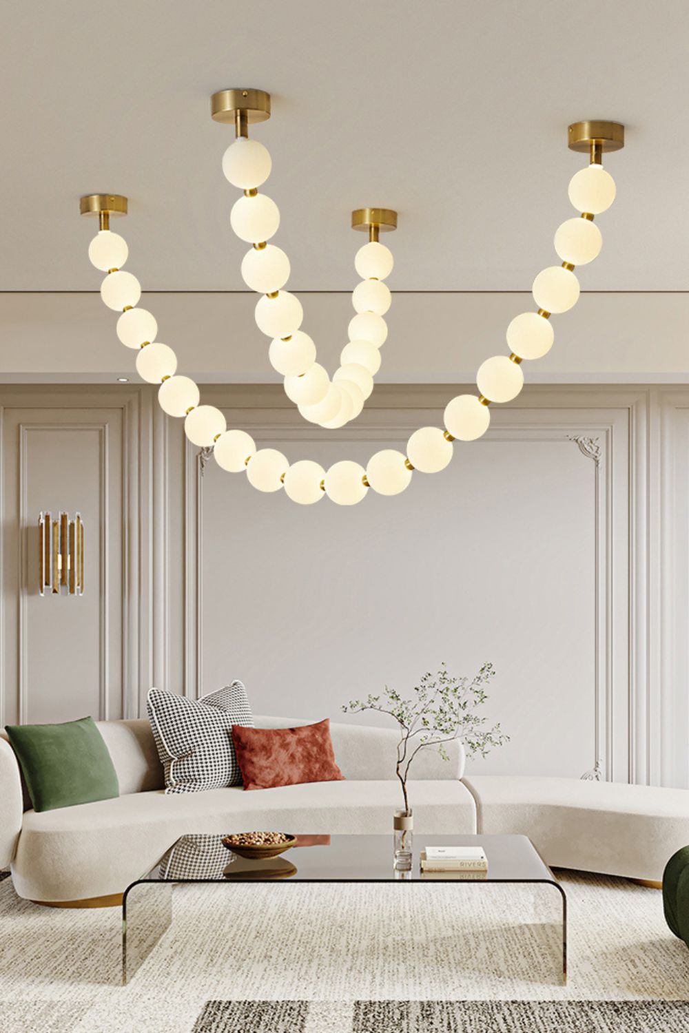 Emelir Pearl Necklace Balls Glass Chandelier