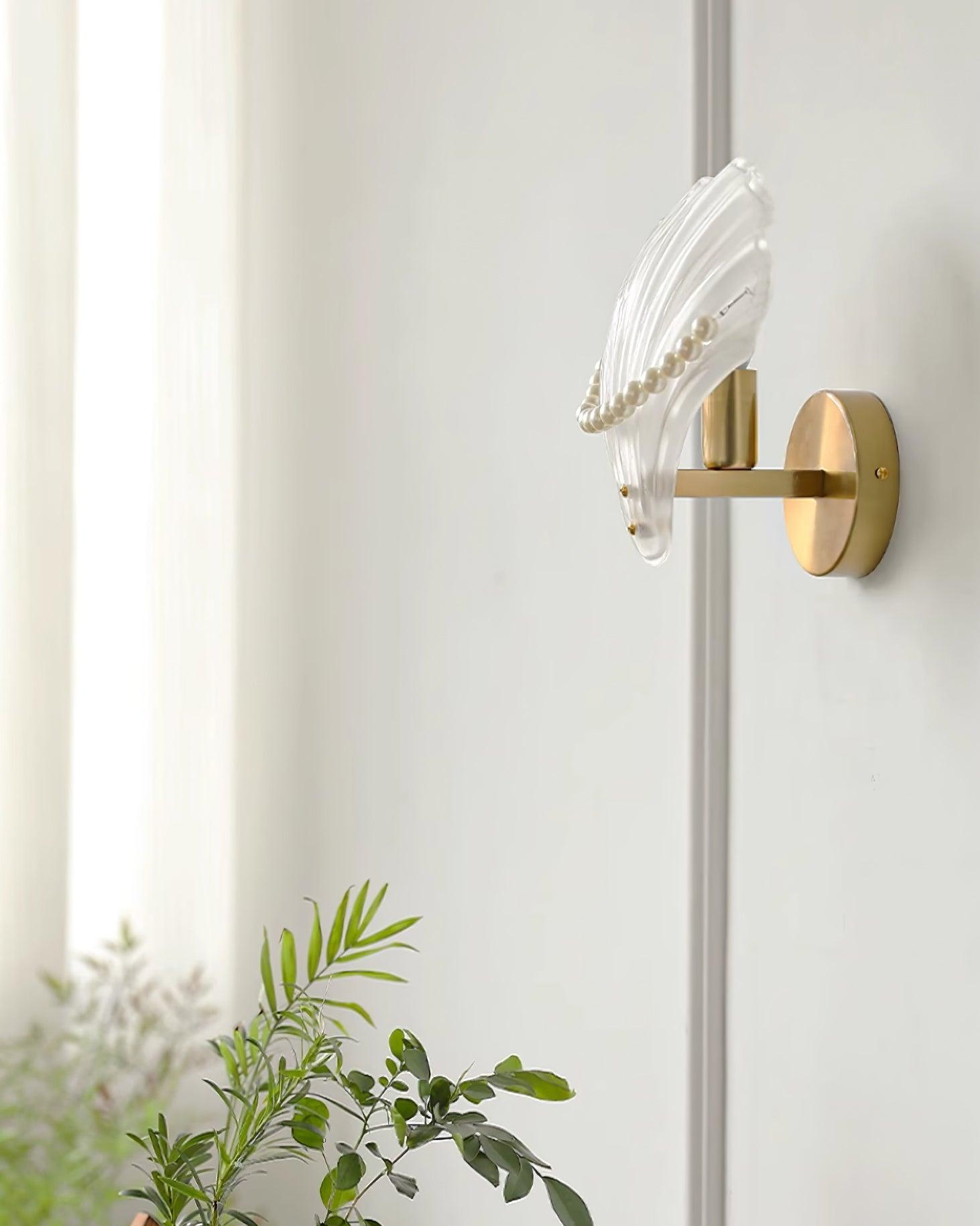 Pearl Wall Lamp Shell Elegant - Neutral Decor