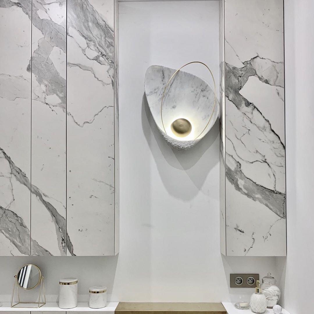 Vethaora Premium Nordic Art Pearl Resin Wall Lamp