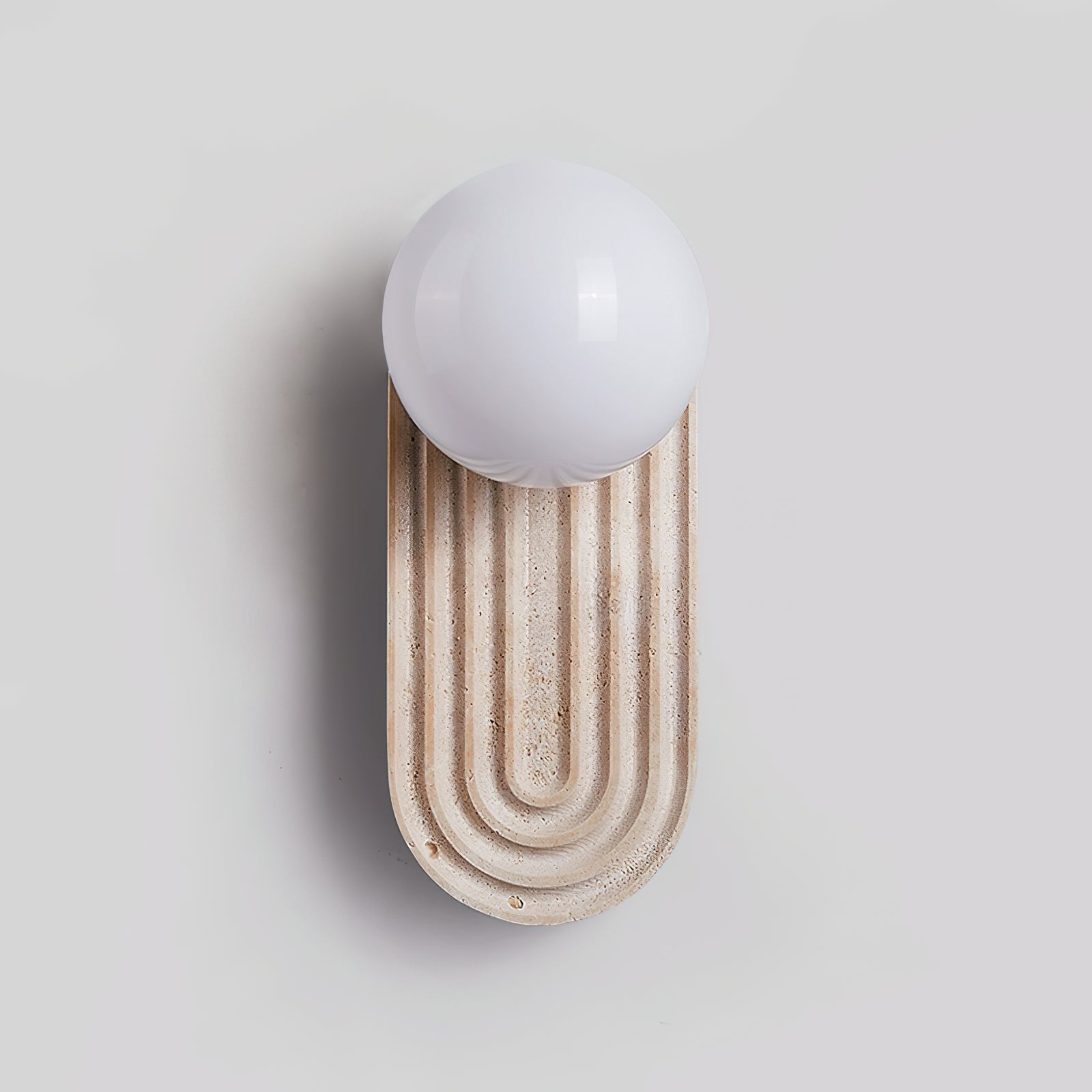 Pebivo Travertine Wall Lamp - Neutral Decor