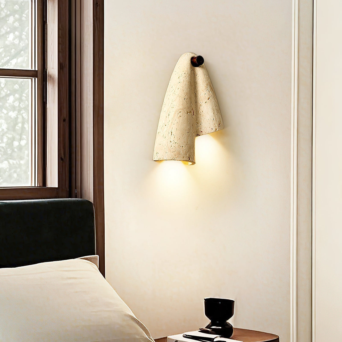 Seralaya Travertine Wall Lamp