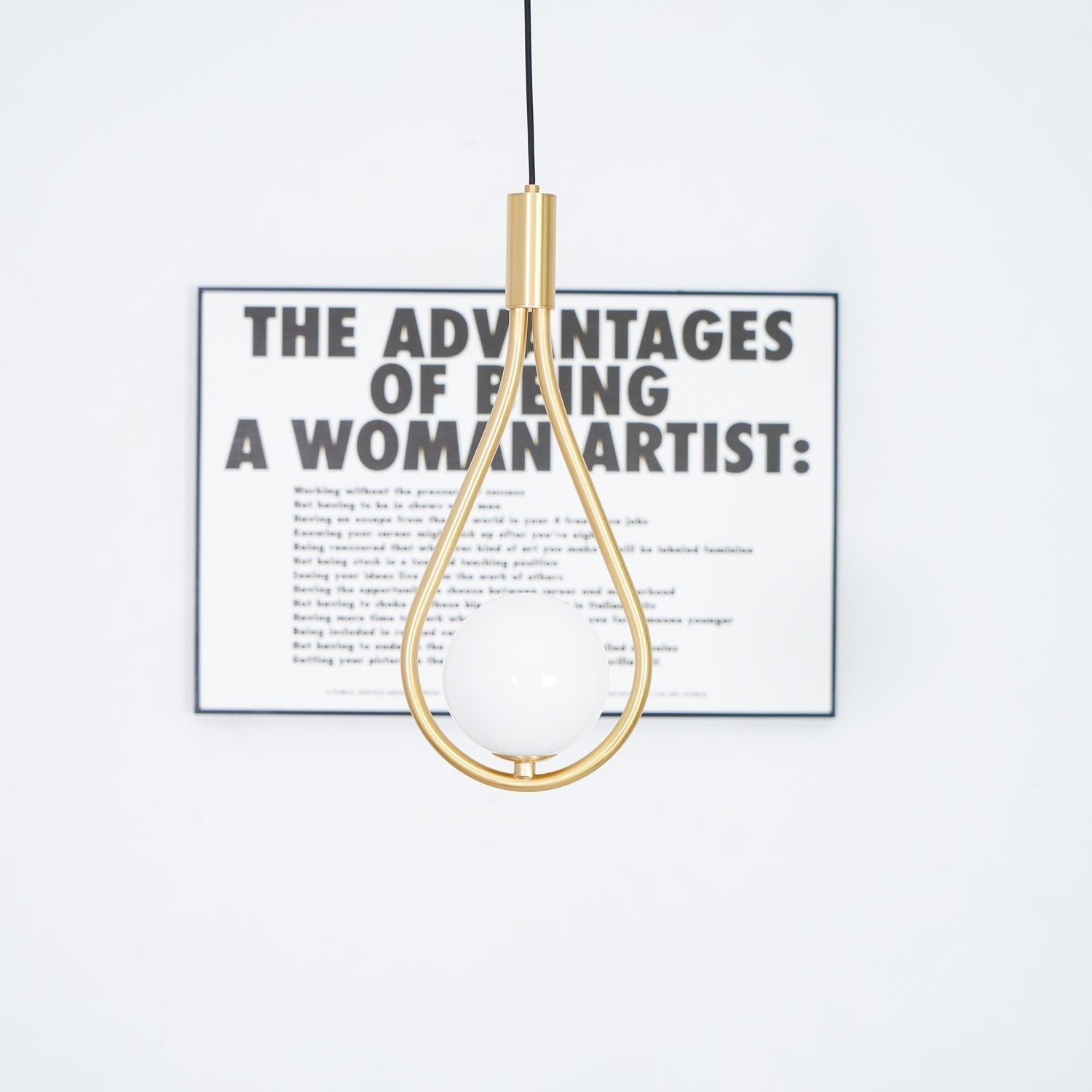 Droplet Modern Brass Pendant Light