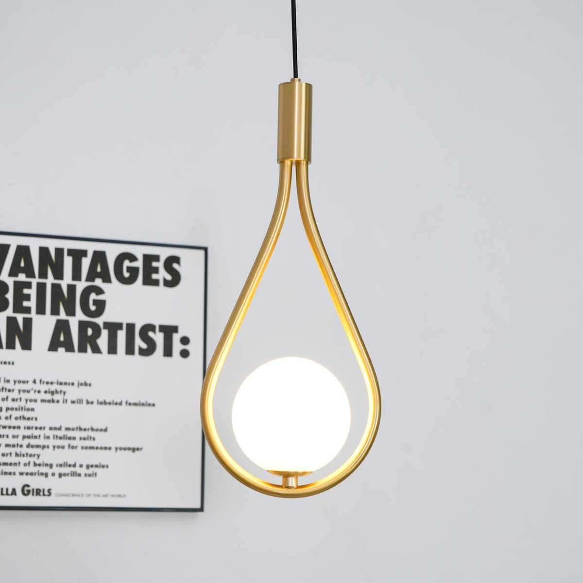 Droplet Modern Brass Pendant Light