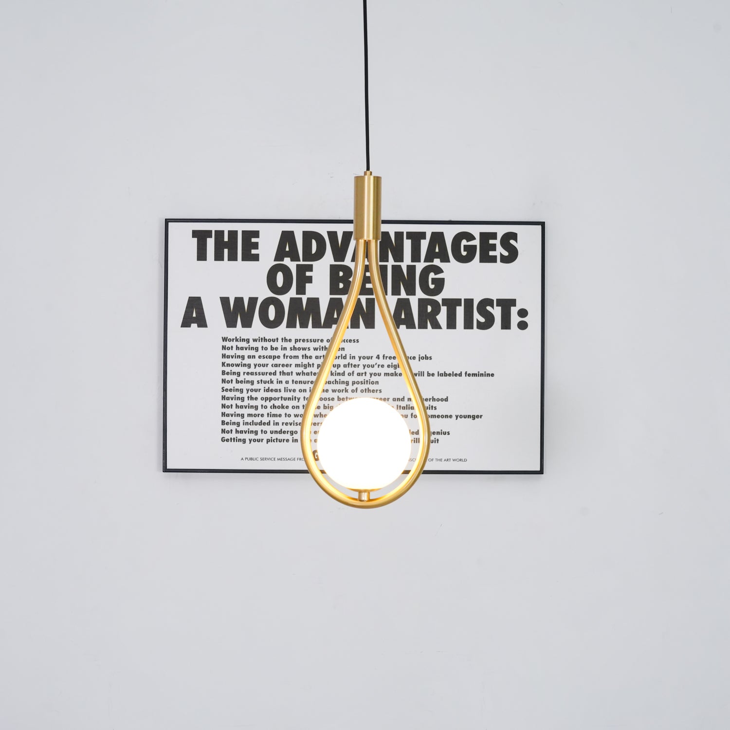 Droplet Modern Brass Pendant Light
