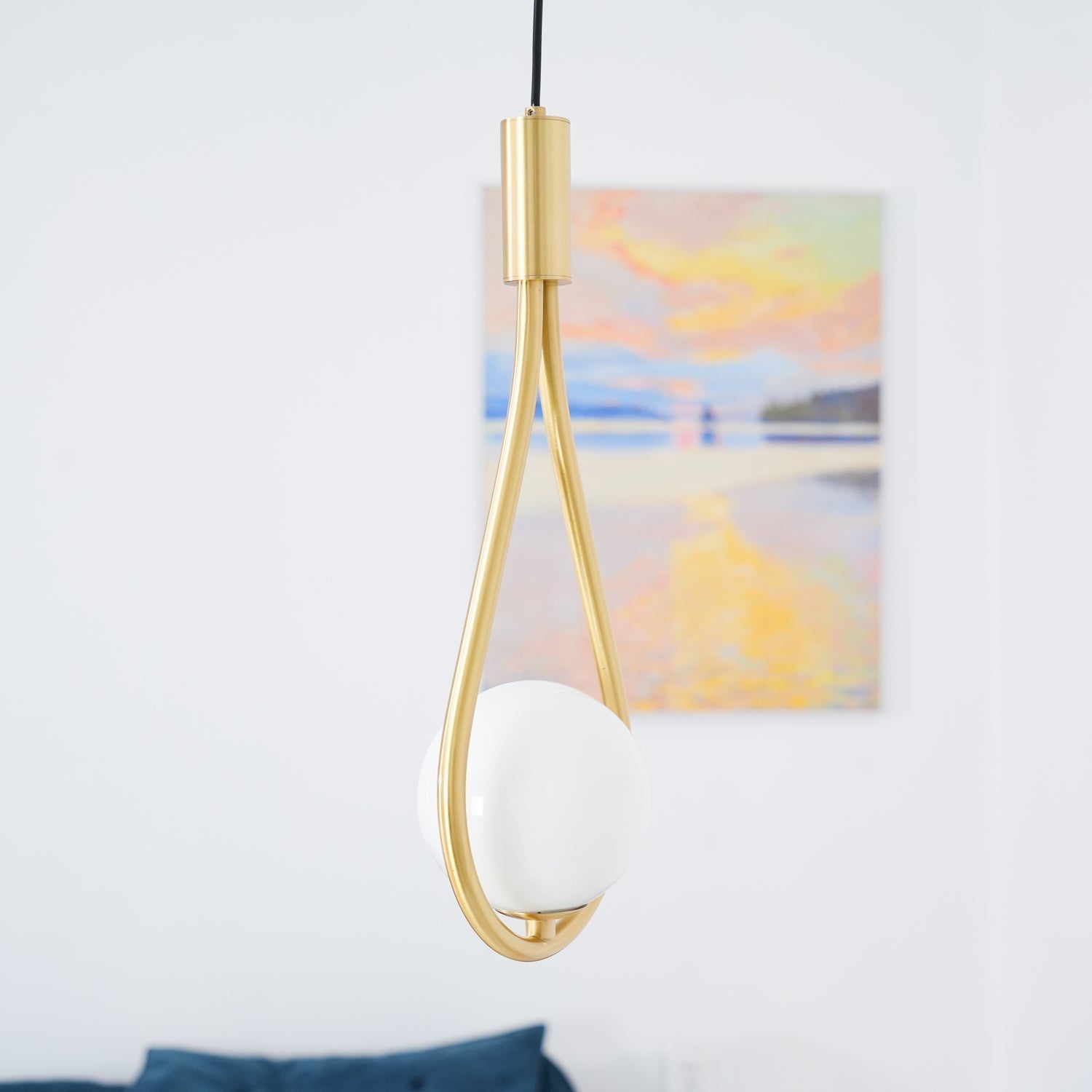 Droplet Modern Brass Pendant Light
