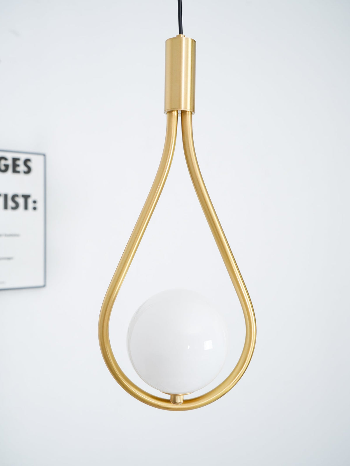 Droplet Modern Brass Pendant Light