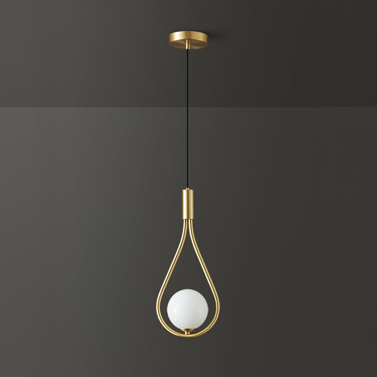 Droplet Modern Brass Pendant Light
