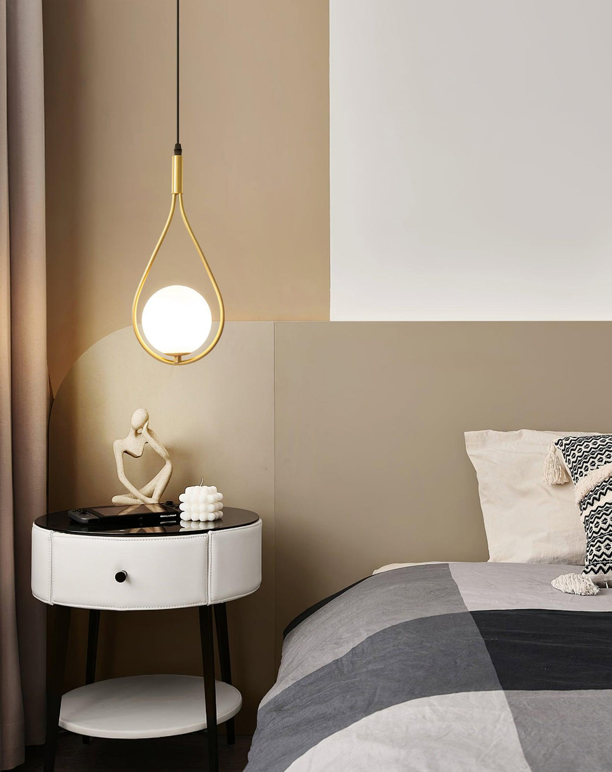 Droplet Modern Brass Pendant Light