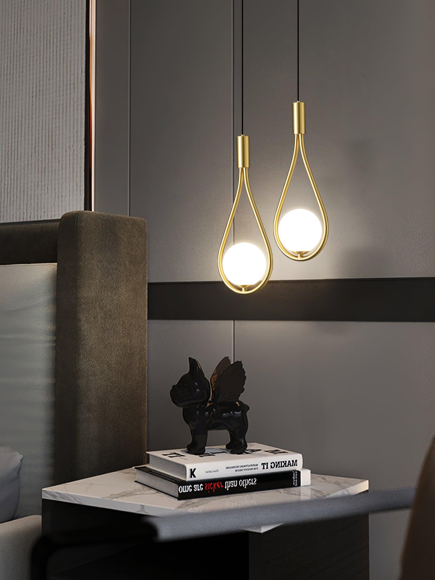 Droplet Modern Brass Pendant Light