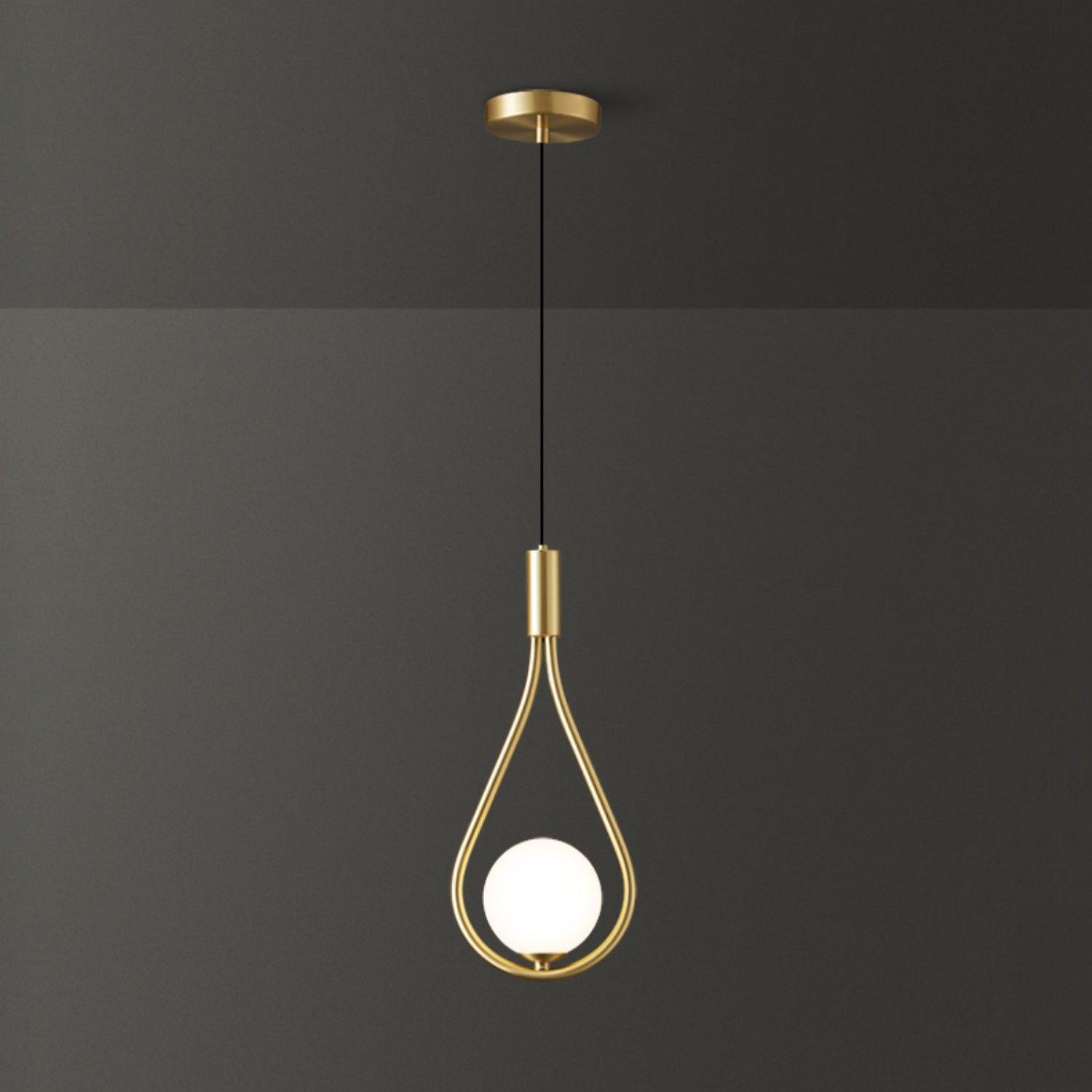 Droplet Modern Brass Pendant Light