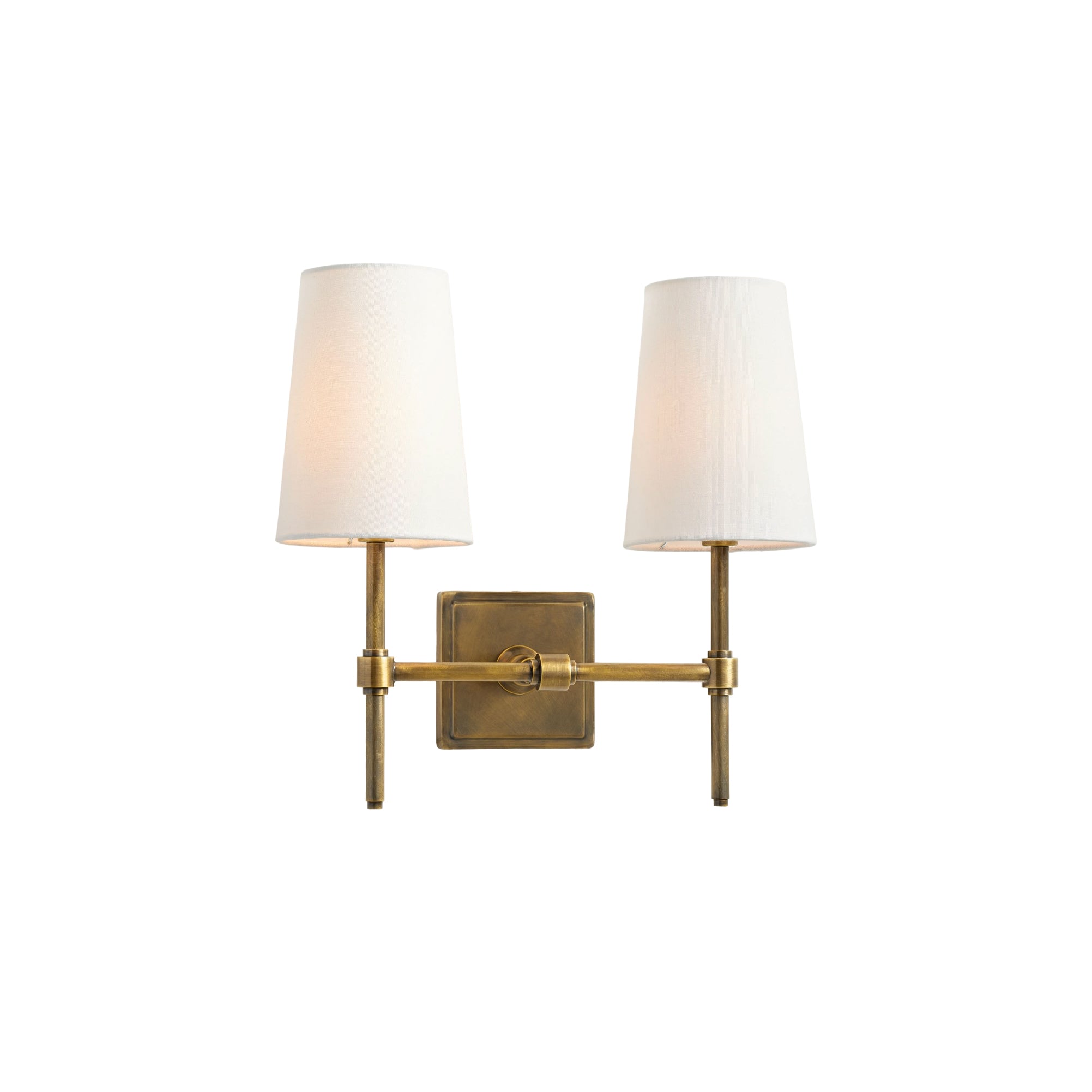 Vicarara Vintage Industrial Brass Fabric Wall Lamp - Neutral Decor