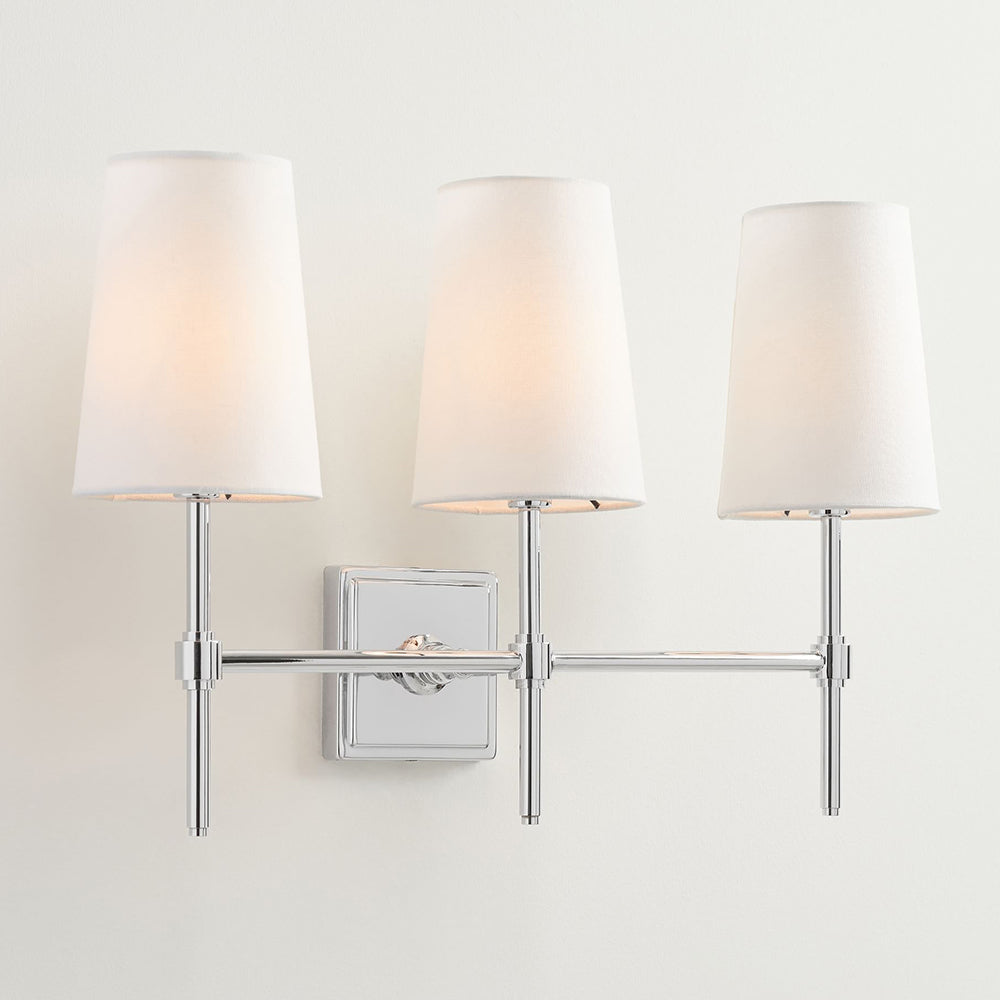 Vicarara Vintage Industrial Brass Fabric Wall Lamp - Neutral Decor