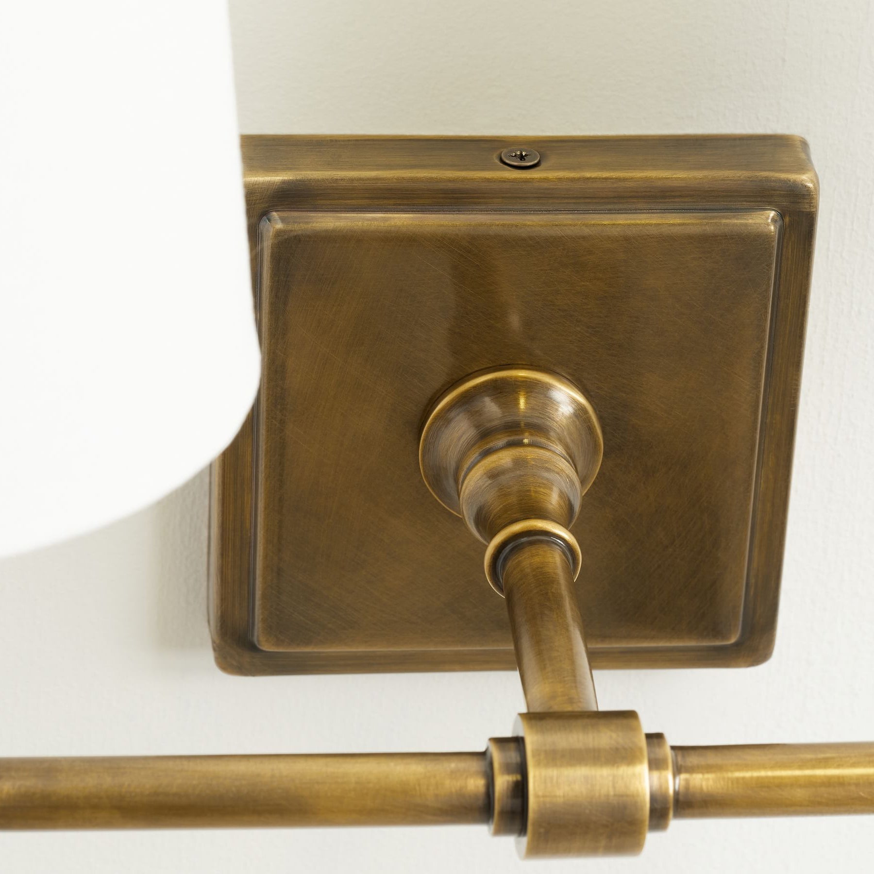 Vicarara Vintage Industrial Brass Fabric Wall Lamp - Neutral Decor