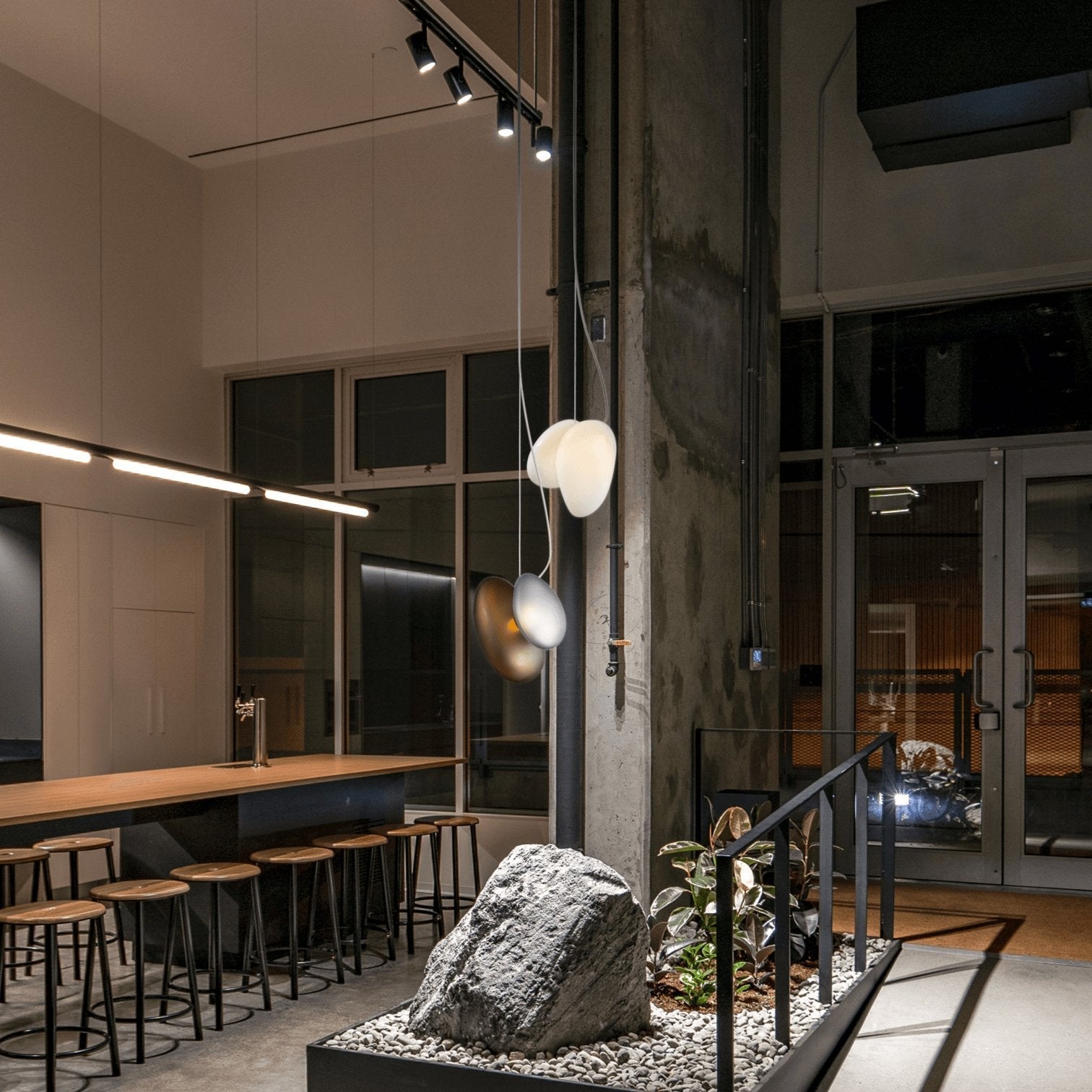 Mervan Frosted Glass Pendant Light