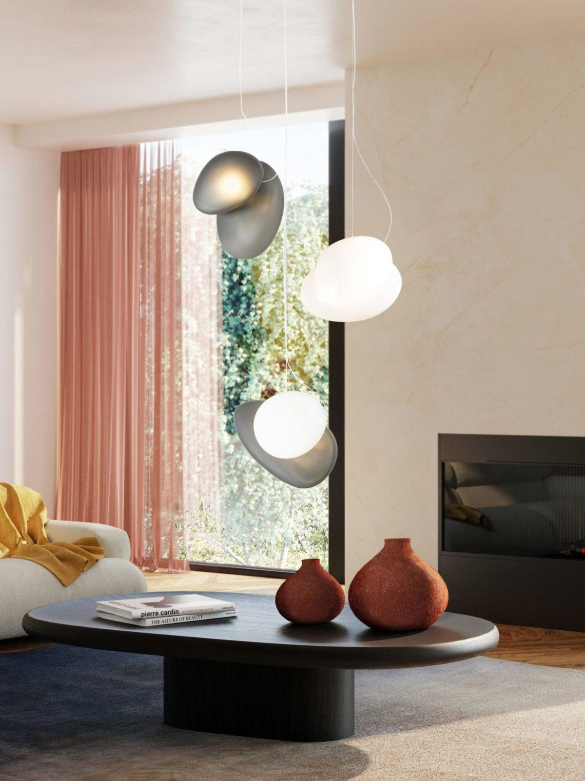 Mervan Frosted Glass Pendant Light