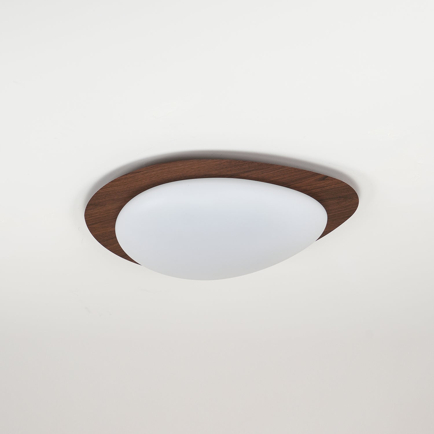 Olivier Pebble Walnut Ceiling Light