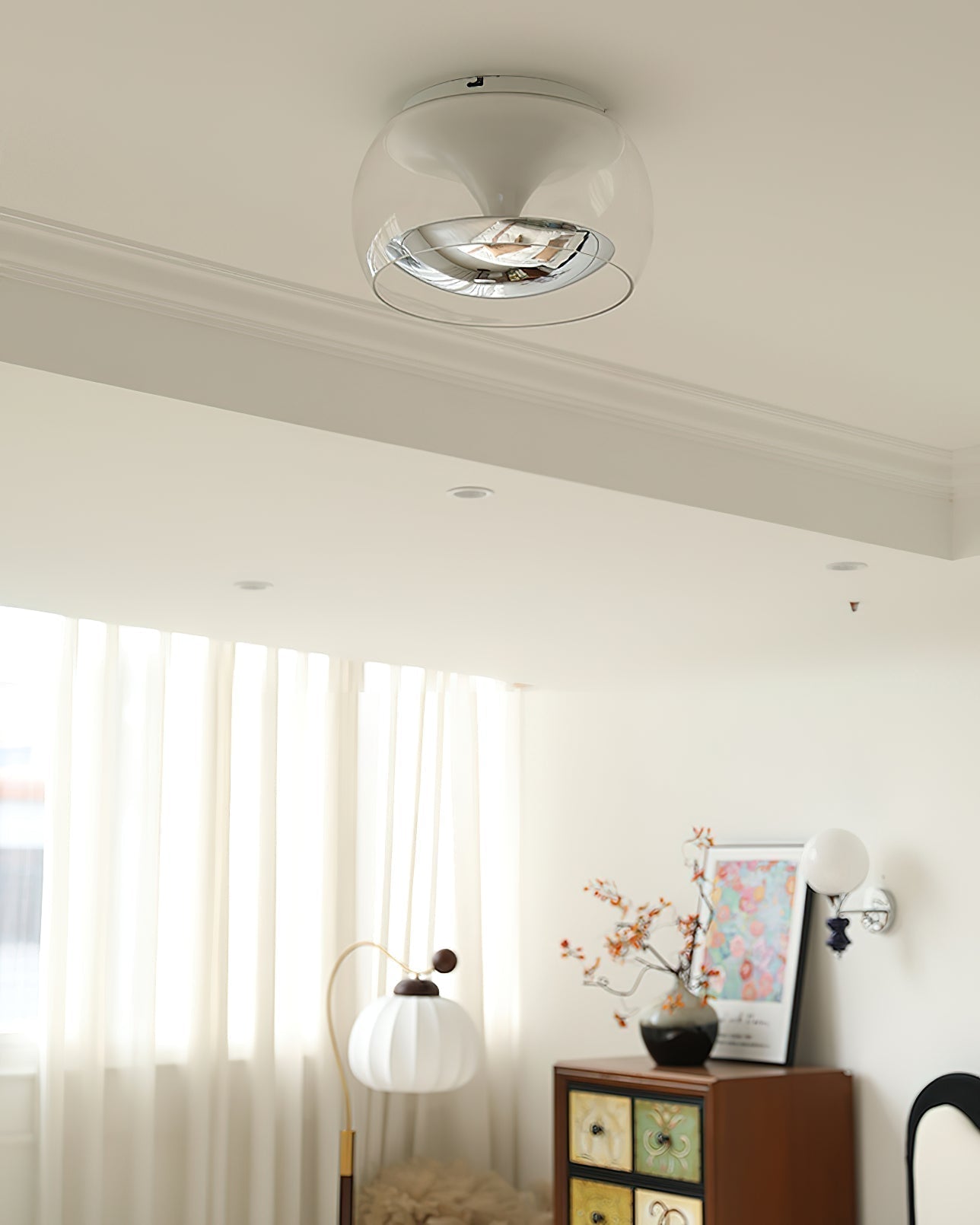 Eshair Nordic Art Pendulum Glass Ceiling Light