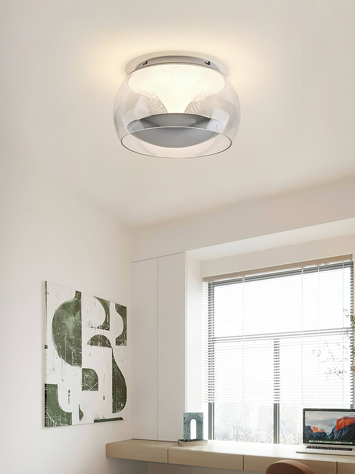 Eshair Nordic Art Pendulum Glass Ceiling Light