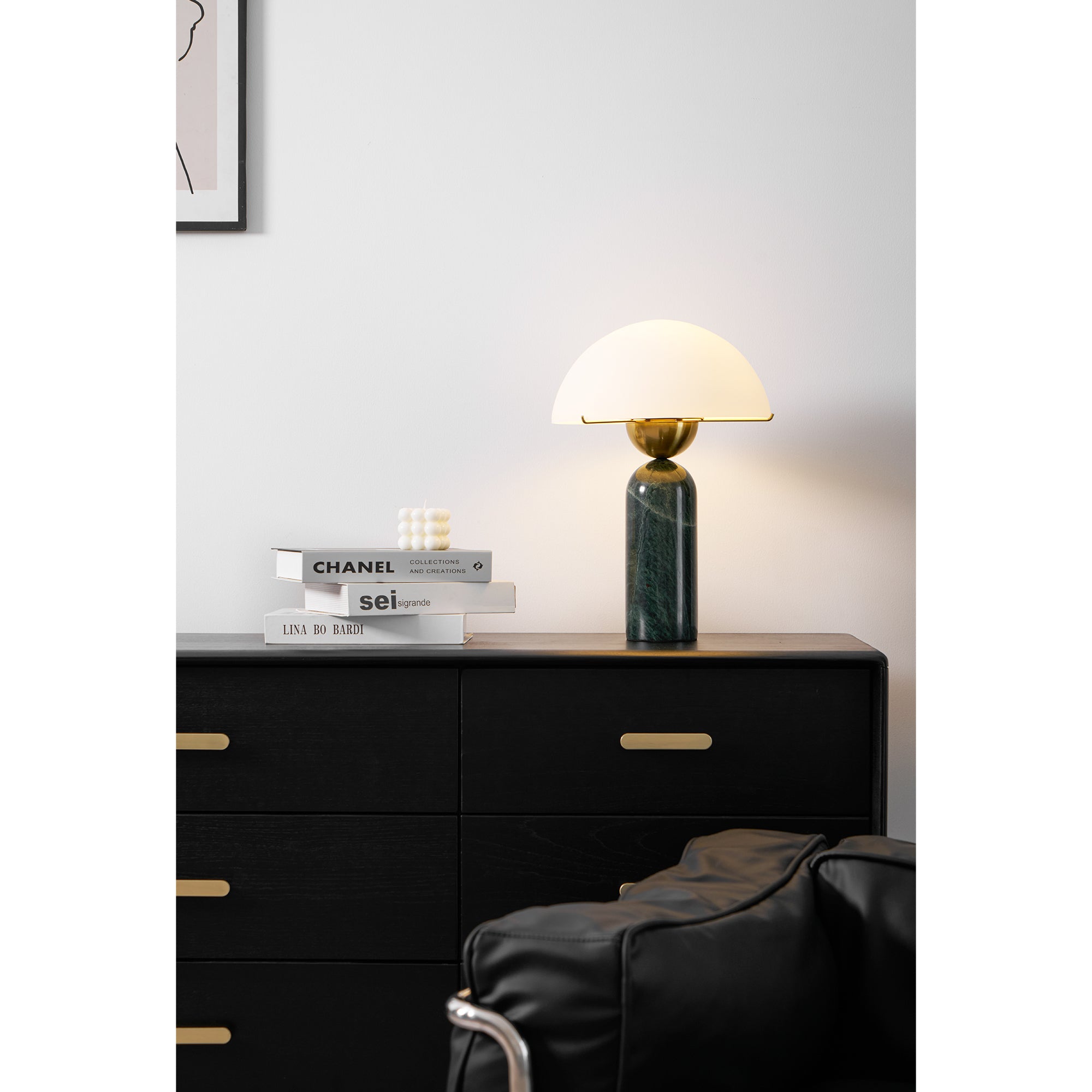 Veviniel Alabaster Table Lamp - Neutral Decor