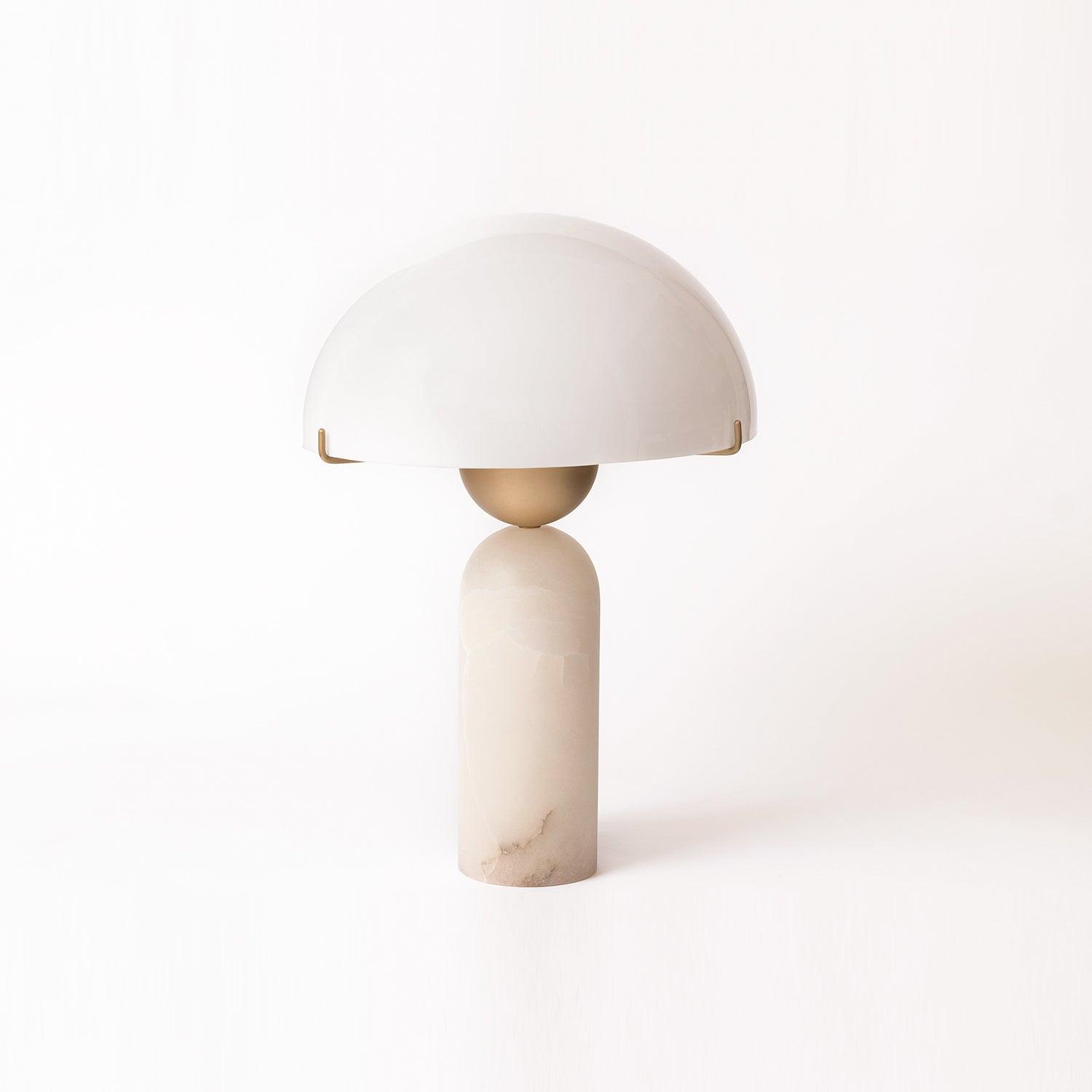 Veviniel Alabaster Table Lamp - Neutral Decor