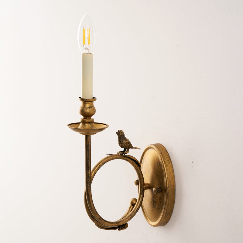 Kieran Vintage Bird Indoor Wall Sconce