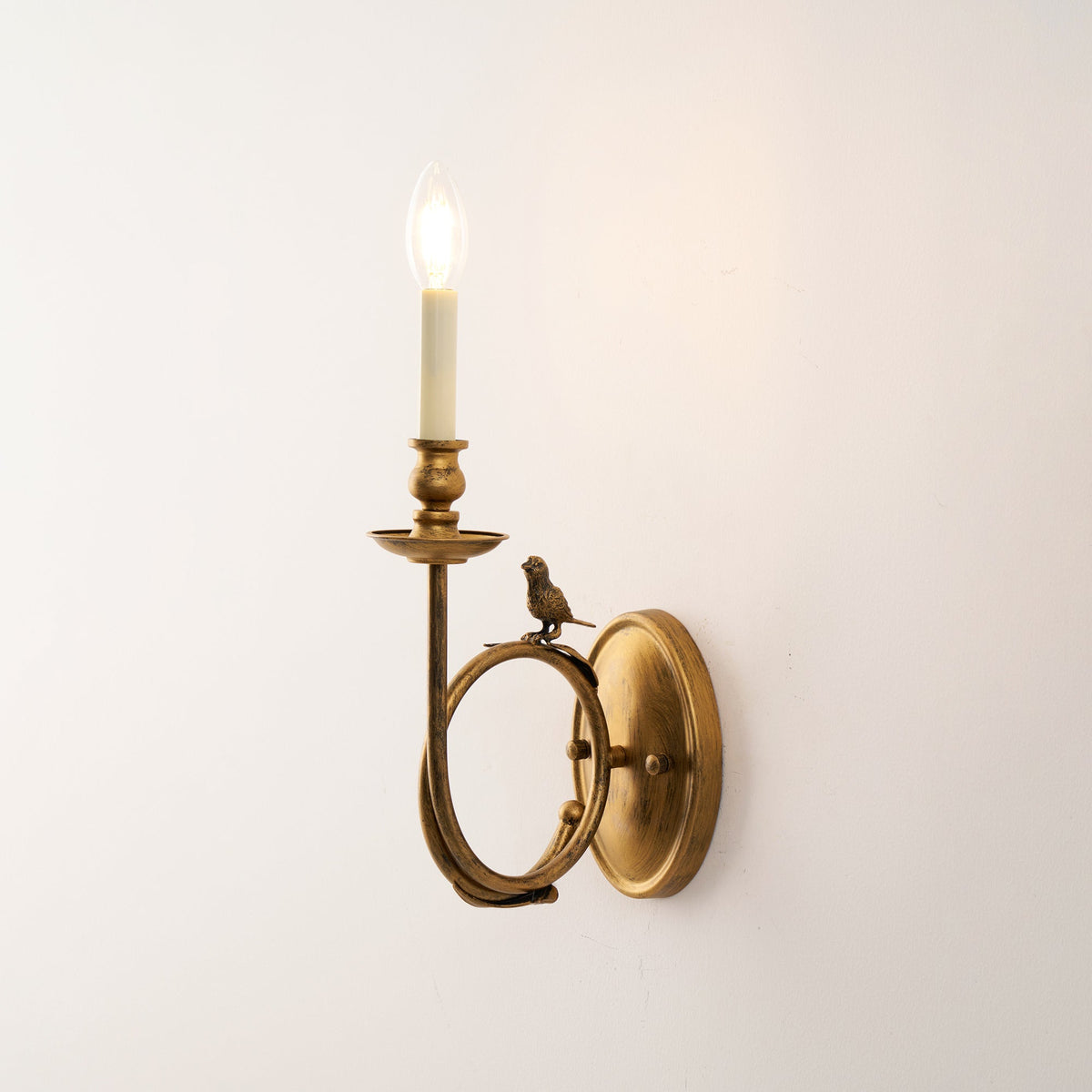 Kieran Vintage Bird Indoor Wall Sconce