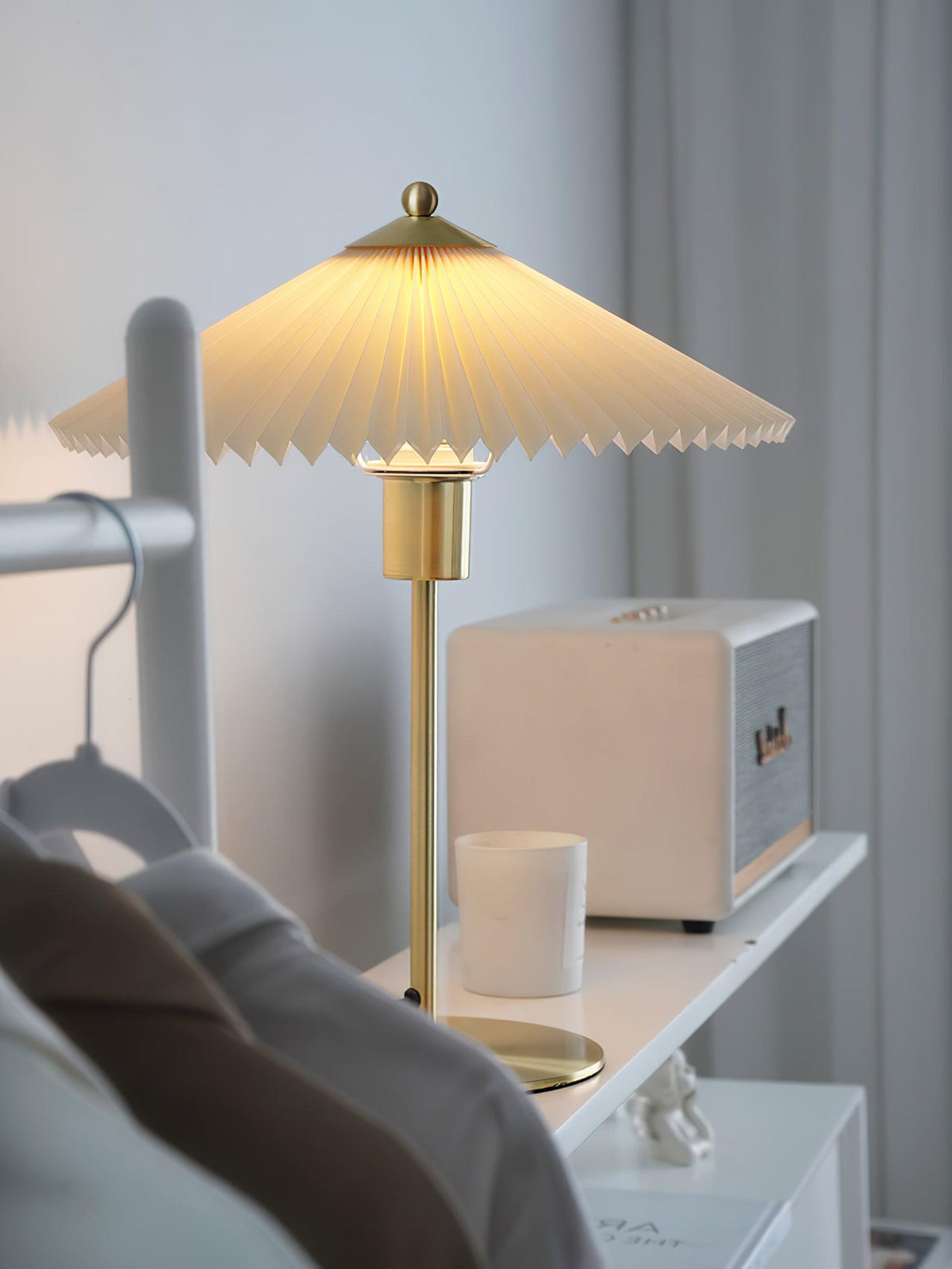 Camirir Pleated Umbrella Table Lamp