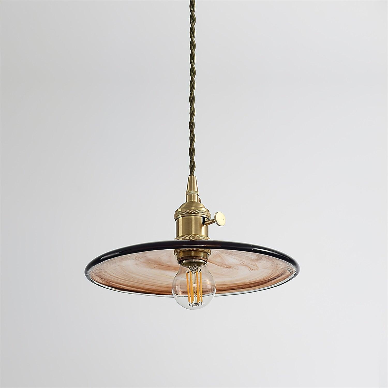 Sage Vintage Glass Pendant Light