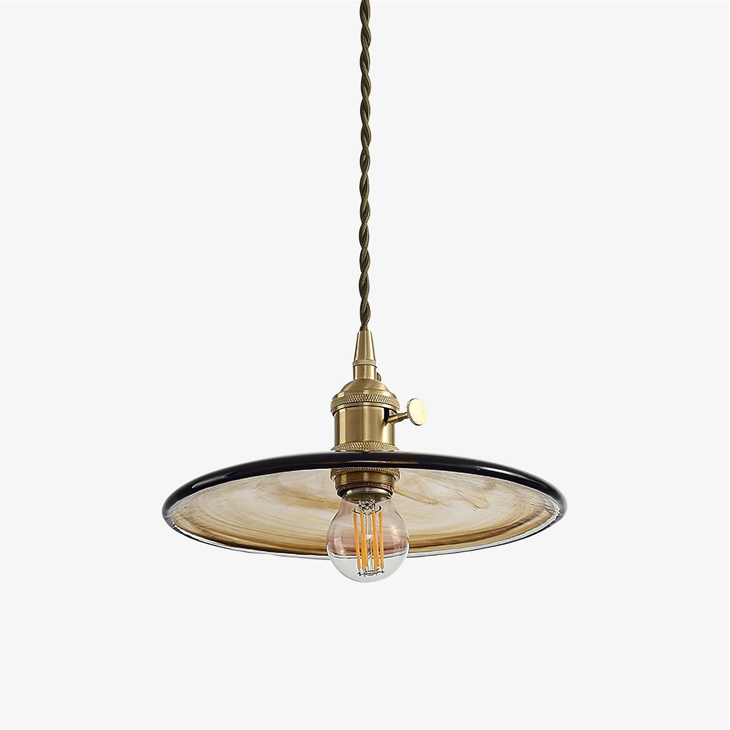 Sage Vintage Glass Pendant Light
