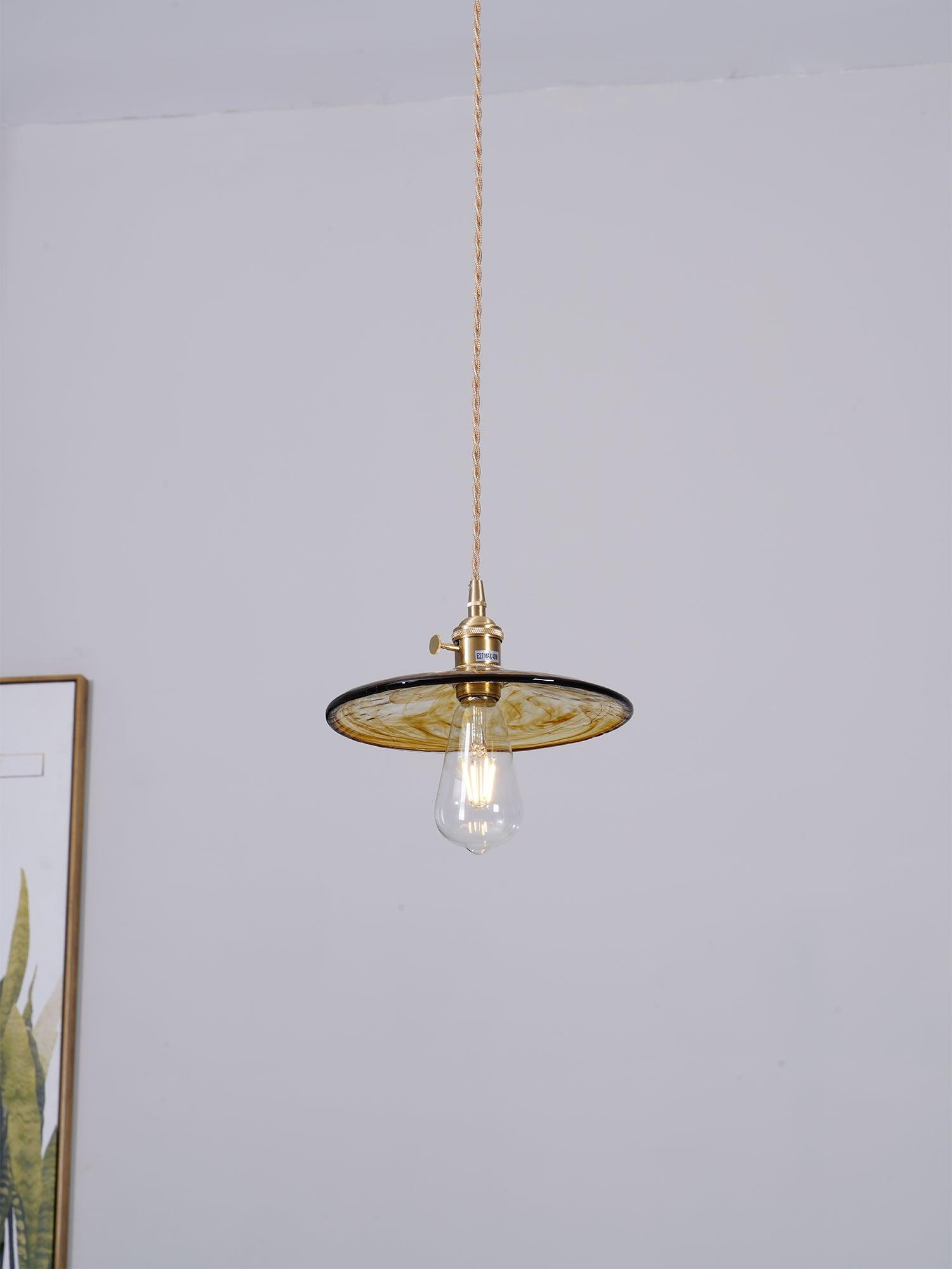 Sage Vintage Glass Pendant Light