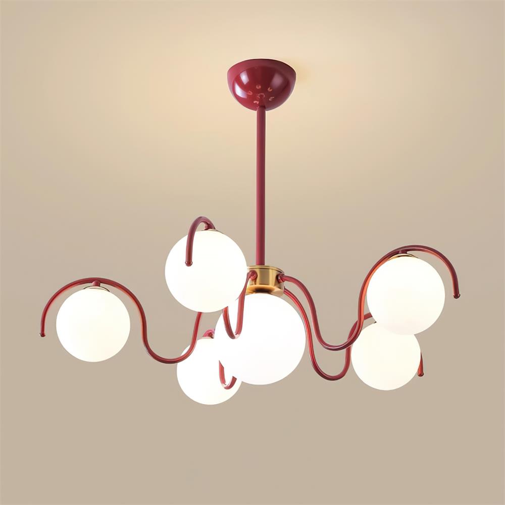 Aria Chandelier Blossom Cruving Arm - Neutral Decor